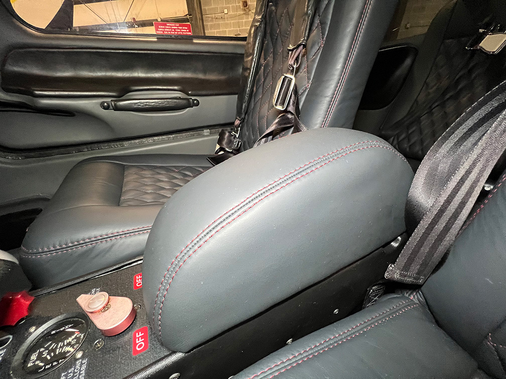 Cirrus SR22 charcoal and red interior