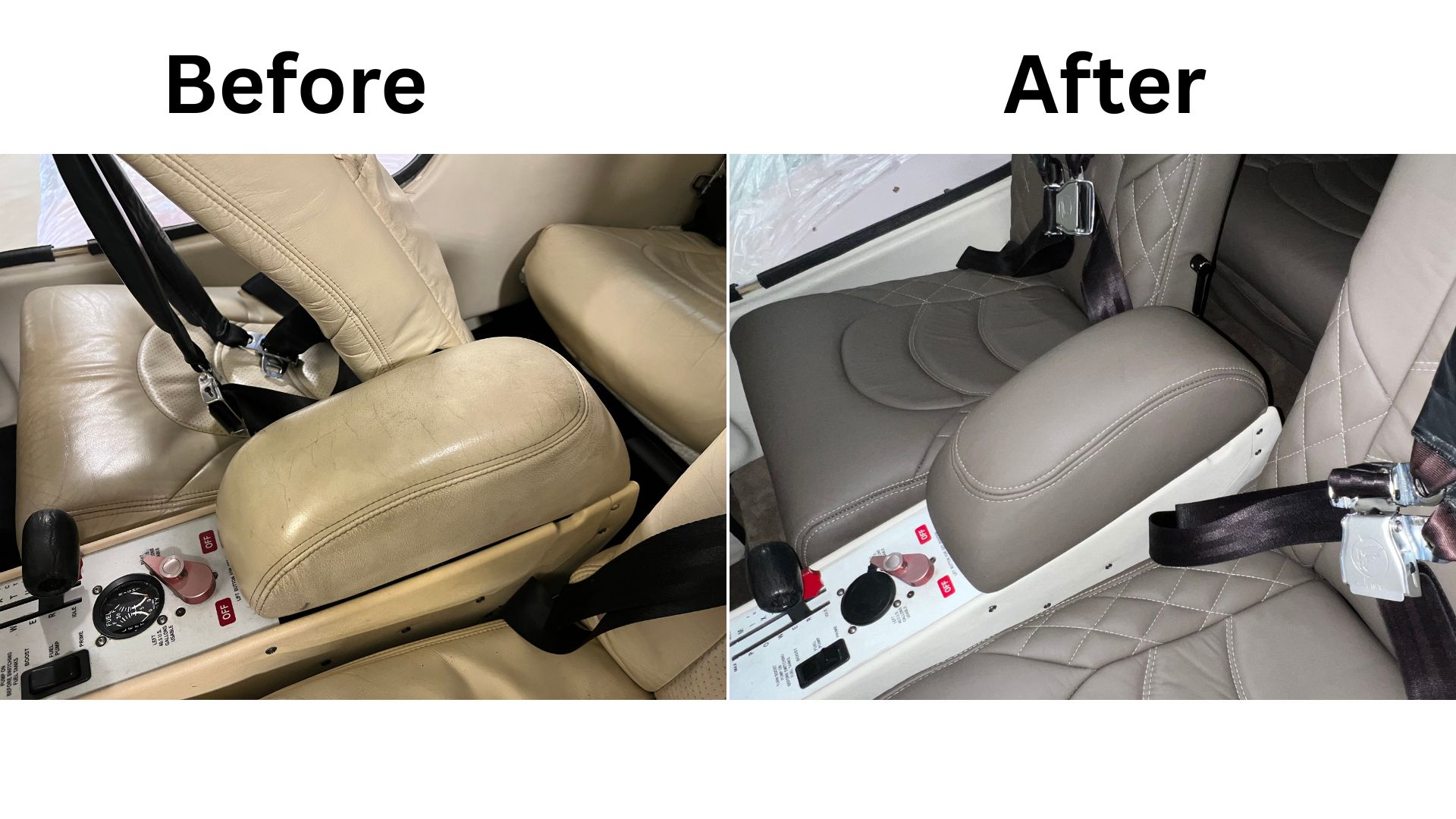 Before and after refurbishment