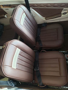 Aircraft interior refurbishment in progress